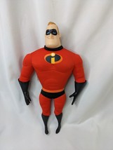 Disney The Incredibles Mr Dad Man Plush 14 Inch Jakks Pacific Vinyl Face Hands - £10.05 GBP