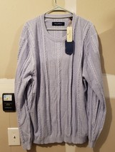 Tommy Bahama Sweater Marled Sands Crew Beachcomber Blue New NWT XXL 2XL Pullover - £58.32 GBP