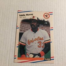 1988 Fleer Baltimore Orioles Hall of Famer Eddie Murray Trading Card #567 - £2.34 GBP