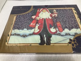 (4) New Pimpernel Cork-Backed Placemats Lynn Haney Collection St. Nick - $88.11