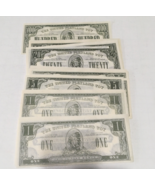 Vintage toy money the united playland toy paper money lot fake dollar bills - $19.75