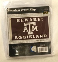 Texas A&amp;M Aggies Flag “Beware! AggieLand” 3 x 5 Ft. with Grommets New In Package - $19.79