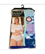 Kmart PINK Briefs Underwear Womens Plus Sz 13 Cotton 5 Pack Blue Purple ... - $680.56 MXN