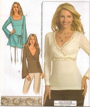 Misses Career Office Work Flared Sleeve Empire Knit Top Tunic Sew Pattern 6-12 - £10.21 GBP