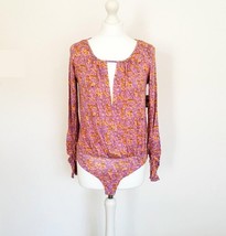 Free People -BNWT - Kaya Printed Bodysuit - Pink - XSmall - £73 - £18.00 GBP