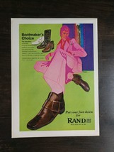Vintage 1971 Rand Bootmaker&#39;s Choice Shoes Disco Full Page Original Color Ad 823 - £5.56 GBP