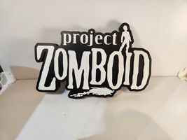 Project Zomboid 3D Logo Sign  Wall or Shelf Display, Zombie Survival Decor - $26.99