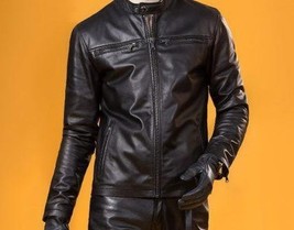 Handmade Leather Jacket for Men - £132.77 GBP