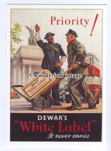 ad0561 - Dewar&#39;s White Label Scotch Whiskey - Delivery -  Modern Advert Postcard - $1.90