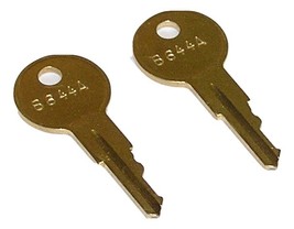 2 - B644A Replacement Brass Keys for Audio PA Rack Mount Rear Door - $10.99