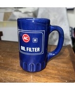 Vintage GM AC Delco Oil Filter Blue Coffee Mug 10oz Petroliana dealer Promo - €43,21 EUR