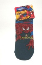 Marvel Toddler Boys Spiderman Socks 1 Pair Red Dark Blue Size 6.5-8 NWT - £2.95 GBP