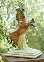 Porcelain Principe Figurine HORSE Handmade Italy Capodimonte NEW - £750.85 GBP