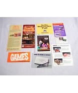 7 Board Game Catalogs/Brochures Milton Bradley,  Lakeside, Selchow &amp; Rig... - $13.66 CAD