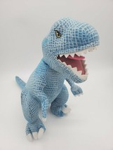 Jurassic Park World Blue T-Rex Velociraptor Dinosaur Plush Stuffed Animal 25 Inc - £14.07 GBP