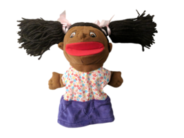 Lakeshore Let&#39;s Talk  African American Girl Hand Moveable Mouth Puppet - $14.03