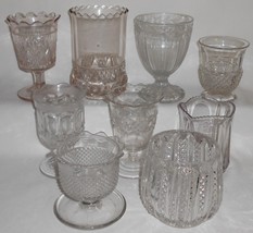 Set (9) VICTORIAN ERA Pressed Glass SPOONERS - £142.43 GBP