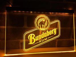 Bundaberg Rum LED Neon Sign Hang Wall Home Decor, Bar, Pub, Club, Artful Lights  - £20.77 GBP+