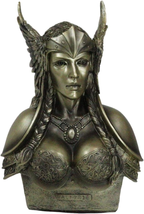 Ebros Norse Viking Mythology Poetic Edda Goddess Valkyrie Bust Statue 11&quot; Tall - £73.96 GBP