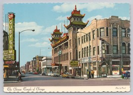 Chinese Temple In Chinatown Chicago IL 1964 Cultural Landmark Vintage Postcard - £9.20 GBP