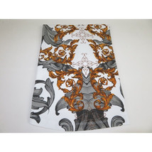Men LAVERITA European Fashion Crew Shirt Rhine Stones Floral 93370 White image 5