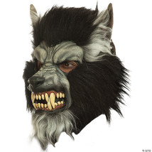 Adults Menacing Gray Howling Werewolf Mask - $1,831.91 MXN