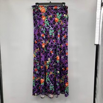 Lularoe Skirt Womens L Used Purple Black Orange Green - £14.33 GBP