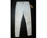 NWT New Womens True Religion USA Halle Jeans Skinny White Mid Designer Patch 26 - £164.27 GBP