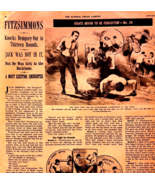 1951 Fitzsimmons Knocks Out Jack Dempsey Boxing Article Middleweight DWXX5 - $342.60 MXN