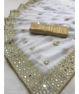 Saree Sari Inidan Arabic Blouse Piece Maxi Women Dress Free Shipping Par... - £33.76 GBP