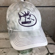 RMEF Elk Logo Hat Ladies Fitted Faded Turtle Shell Print Adjustable Ball... - £11.86 GBP