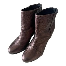 Rag &amp; Bone Brown Metallic Newbury Ankle Booties Size 6 - £75.17 GBP