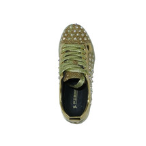 Mens Fancy Shoes By FIESSO AURELIO GARCIA, Spikes Rhine stones 2413 Gold image 7