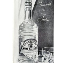 Burnett&#39;s White Satin Gin 1952 Advertisement UK Import Distillery DWII7 - £19.68 GBP