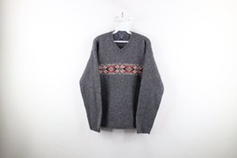 Vtg American Eagle Outfitters Mens S Fair Isle Snowflake Shetland Wool Sweater - £39.18 GBP