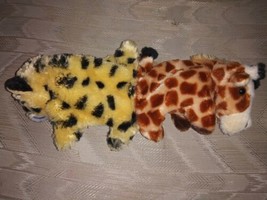 Wild Republic Switch A Rooz Plush 8&quot; Giraffe Cheetah 2 Sided Reversible Stuffed - £11.87 GBP