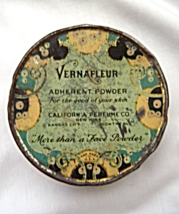 Vintage Vernafleur California Perfume Co Vanity Makeup Adherent Powder Box   - £27.86 GBP