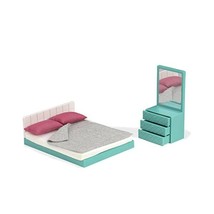 Lori LO37013Z Cosy Bedroom Fashion Doll Furniture Set  - £18.97 GBP