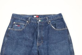 Vintage 90s Tommy Hilfiger Mens 32x32 Distressed Baggy Fit Wide Leg Deni... - $118.75