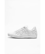Zadig &amp; Voltaire Zadig Stars Distressed Leather Low Top Sneakers White S... - $223.40 CAD
