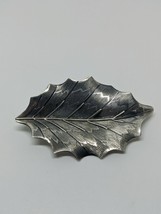 Vintage Sterling Silver 925 BEAU Leaf Brooch - £23.63 GBP