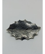 Vintage Sterling Silver 925 BEAU Leaf Brooch - $29.99