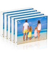 Acrylic Picture Frame 4x6 Clear Freestanding Double Sided 20mm Thickness... - $69.06