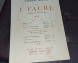 J Faure Palm Branches Les Rameaux 1875 Med voice in B flat French / English - $17.82