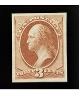 1870 3c Washington, Trial Color Violet Brown, Rare India Bond Paper Scot... - $4,326.37 MXN