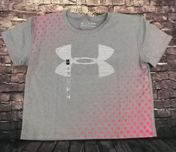 Under Armour Girls Youth Gray Logo Crop T-shirt Top Size Extra Large NEW - £15.82 GBP