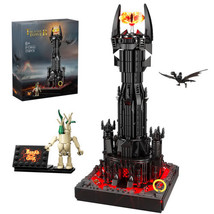 Black Tower Model Movie Architecture Collection Building Blocks Set Bricks Gift - £66.27 GBP