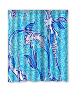 15 Pattern Lilly Pulitzer Custom Polyester Shower Curtain Bathroom Water... - £22.34 GBP+