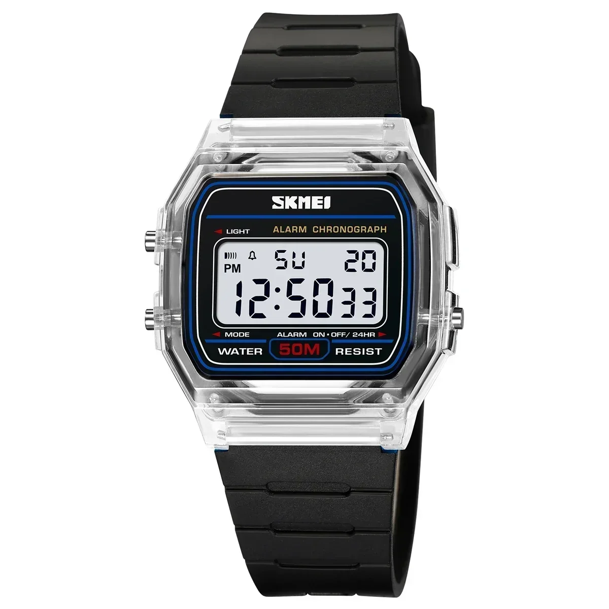 Shockproof Back Light Display Stopwatch Digital Watches Women reloj muje... - £13.18 GBP