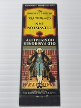 Vintage Matchbook Cover Front Strike Clewiston Inn Florida 1940’s Unstruck Flat - £5.42 GBP